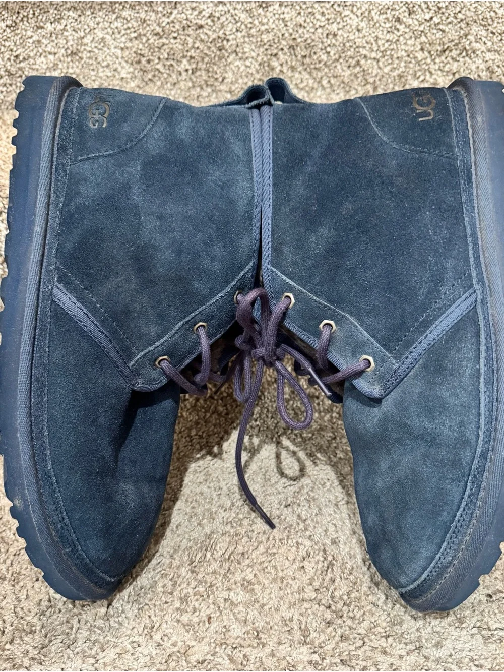 UGG Neumel Men’s Navy Chukka Ankle Boots Sz 11 Suede S/N 3236